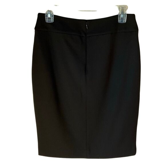 Calvin Klein Suit Faux Wrap Two Button Pencil Skirt. Black NWT. 2 - Picture 7 of 15